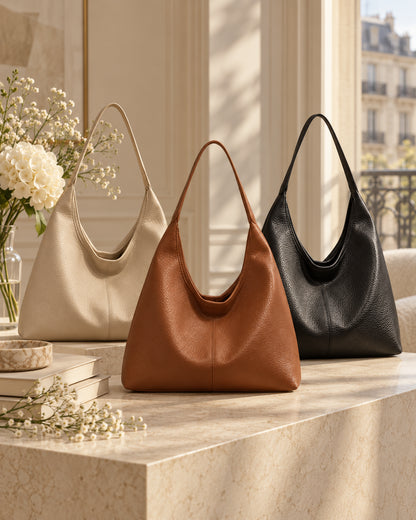 Ensemble Sac Cabas Souple avec Pochette Assortie